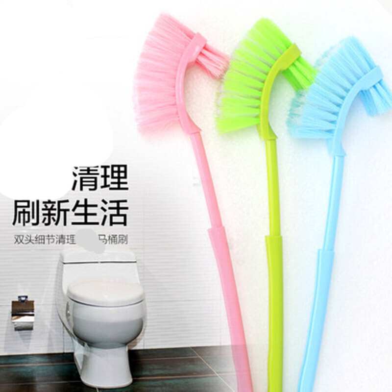 廁所刷雙面馬桶刷清潔刷潔廁衛生間清洗刷子 天空藍