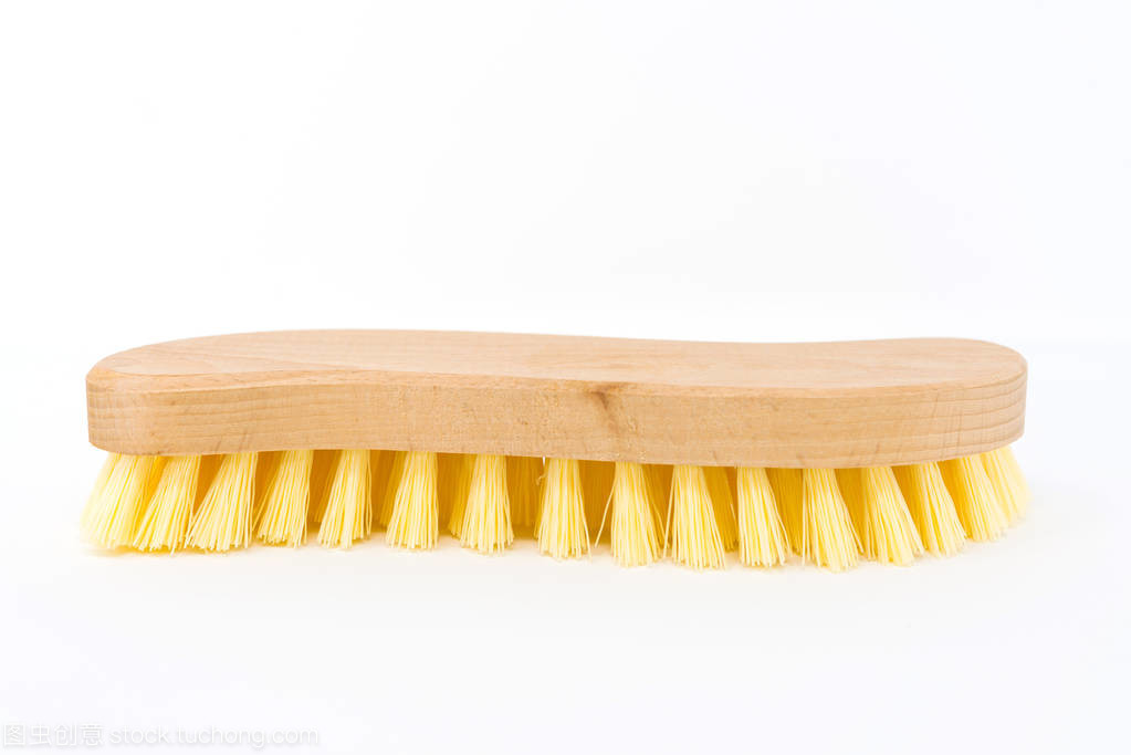 孤立的白色背景上的清洗刷